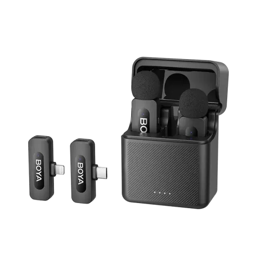 Boya BY-V3 Combo 2.4GHz Dual Channel Wireless Microphone System